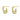 Push Back Stud Earring - brass - zircon - 316 surgical stainless steel - 18k Real Gold Plating - 4.7gr - MJ200817 - MinjuanRong