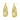 Push Back Stud Earring - Brass - 316 stainless steel stud - 18k Real Gold Plating - 12.13gr - MJ200884 - MinjuanRong