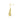 Push Back Stud Earring  - Brass - 316 stainless steel stud -  18k Real Gold Plating - 5.71gr - MJ200890 - MinjuanRong