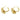 Push Back Stud Earring - Brass - 925 silver Stud - Zircon - 18k Real Gold Plating - 10gr - MJ200612 - MinjuanRong