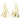 Wire Hook Earring - Brass - 18k Real Gold Plating - 10.4gr - MJ102713 - MinjuanRong