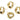 Push Back Stud Earring - Brass - 316 stainless steel stud - 18k Real Gold Plating - 5.1gr - MJ102691 - MinjuanRong