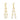 Push Back Stud Earring - Brass -  316 stainless steel stud - 18k Real Gold Plating - 6.8gr - MJ102718 - MinjuanRong