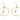 Push Back Stud Earring - Brass - 316 stainless steel stud - 18k Real Gold Plating - 5.9gr - MJ102720 - MinjuanRong
