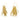 Wire Hook Earring - Brass - 18k Real Gold Plating - 25.2gr - MJ102719 - MinjuanRong