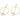 Push Back Stud Earring - Brass - 316 stainless steel stud - 18k Real Gold Plating - 5.1gr - MJ102721 - MinjuanRong