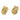 Push Back Stud Earring - Brass - 316 stainless steel stud - 18k Real Gold Plating - 9.5gr - MJ102689 - MinjuanRong
