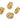 Push Back Stud Earring - Brass - 316 stainless steel stud - 18k Real Gold Plating - 9.5gr - MJ102689 - MinjuanRong